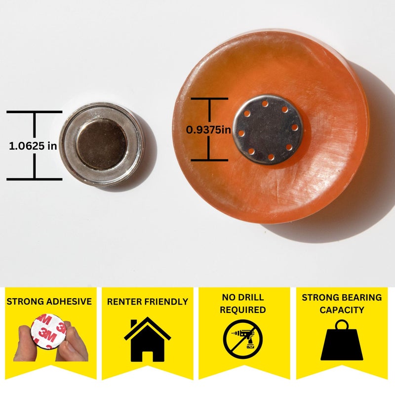 Mirai حامل صابون مغناطيسي ميراى للحمام - حوامل من الفولاذ المقاوم للصدأ لصابون البار - سهل التنظيف حامل صابون مغناطيسي ذاتي التصريف - صينية صابون مثبتة على الحائط للحمام ومغسلة المطبخ - Image 2